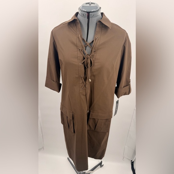 brown utility dress Kord Utility Dress